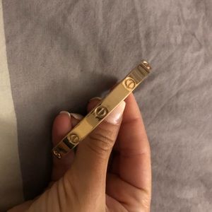 Gold Love inspired bracelet